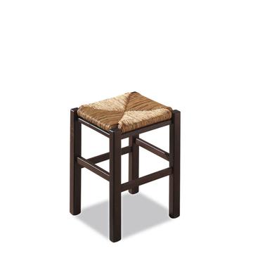 Sgabelli Jago 46: sgabello basso in legno, stile rustico 