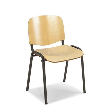 Sedie ufficio Iso W: sedia da attesa, in legno