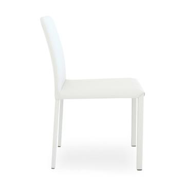 Sedia da cucina moderna Marion bassa bianca