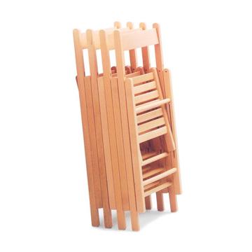 Sedie in legno maneggevoli e pieghevoli Bass da chiuse