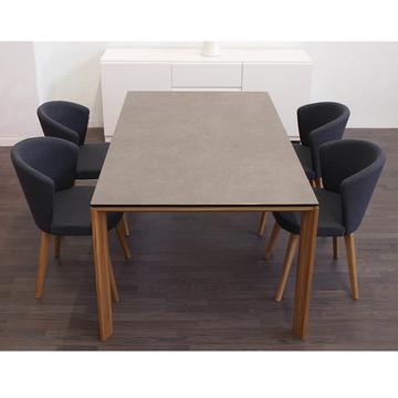sedia Ines, tavolo Clooney e sideboard Gaia