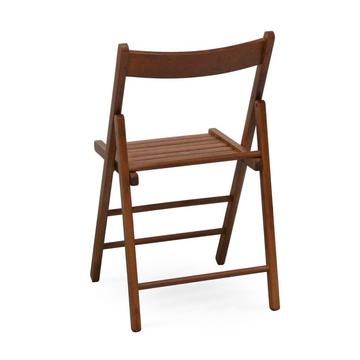 Comoda sedia in legno Bass noce scuro