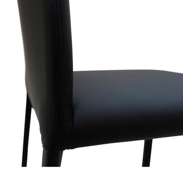 Sedia da cucina Marion bassa nero dettaglio