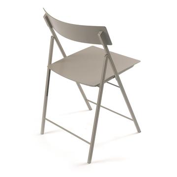 sedia pieghevole Piper tortora retro